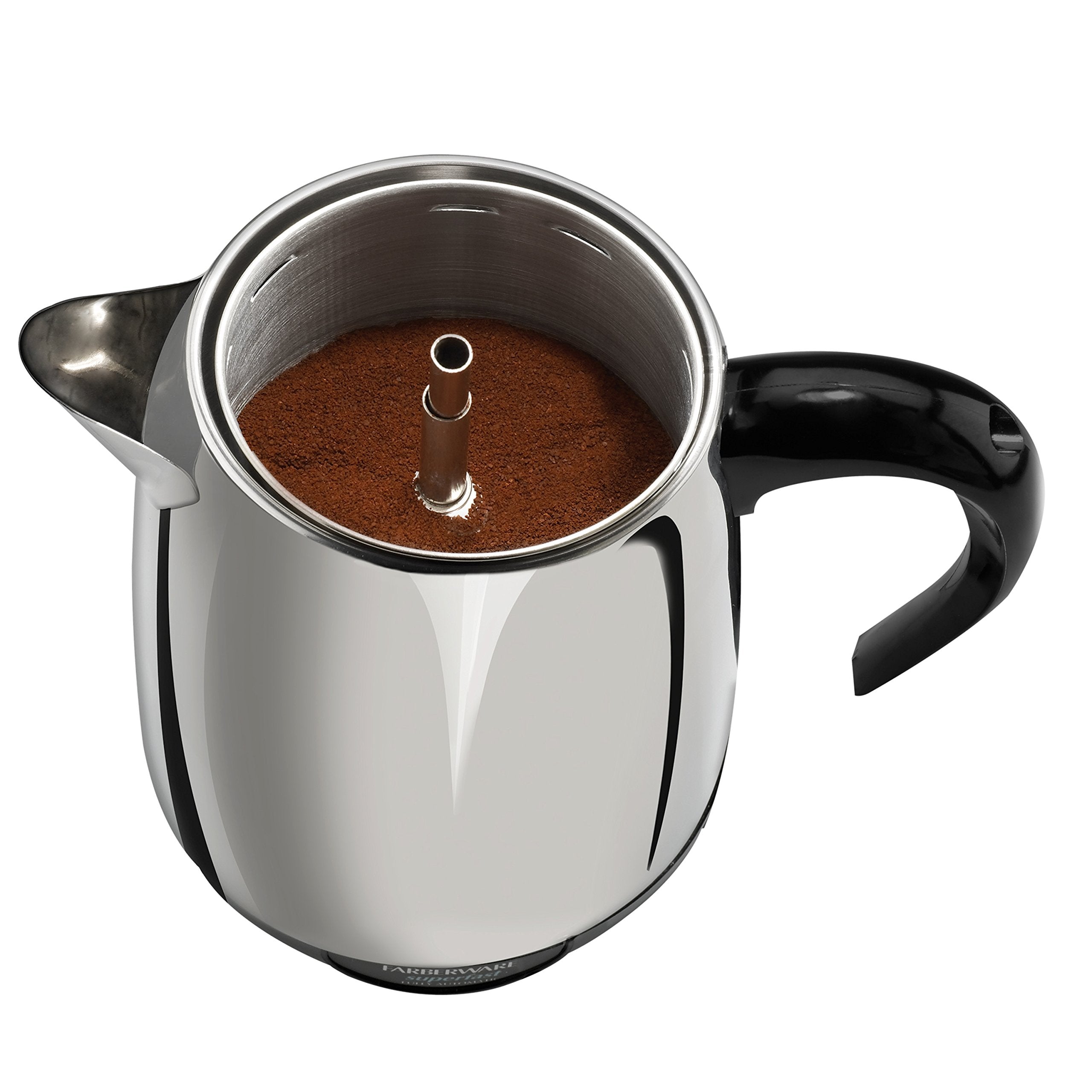 Farberware percolator on kitchen counter showing everyday lifestyle readiness
