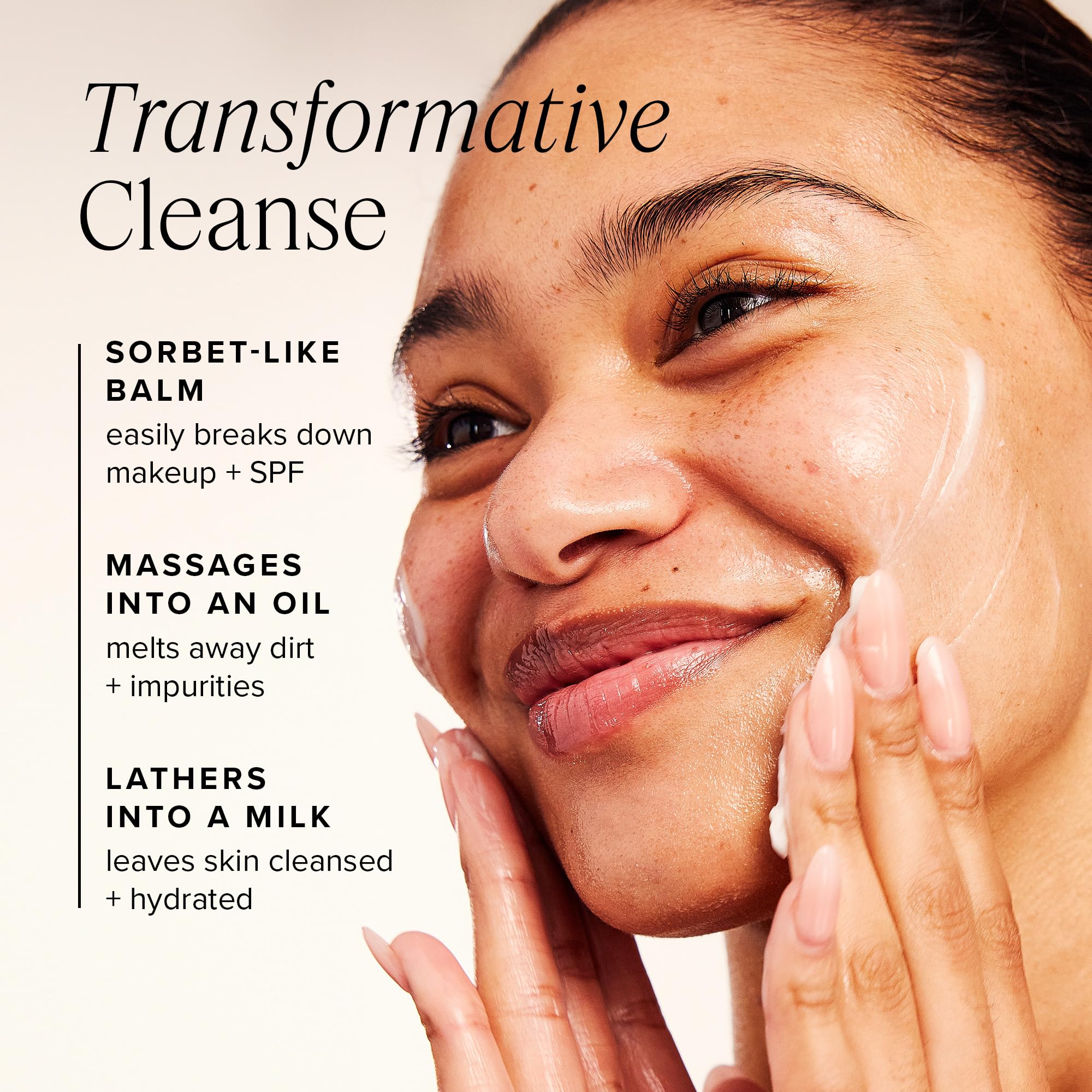 Farmacy Green Clean ingredients label close-up highlighting plant-powered formulation benefits