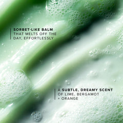 Farmacy Green Clean emulsified into milky rinse showing effortless removal benefit