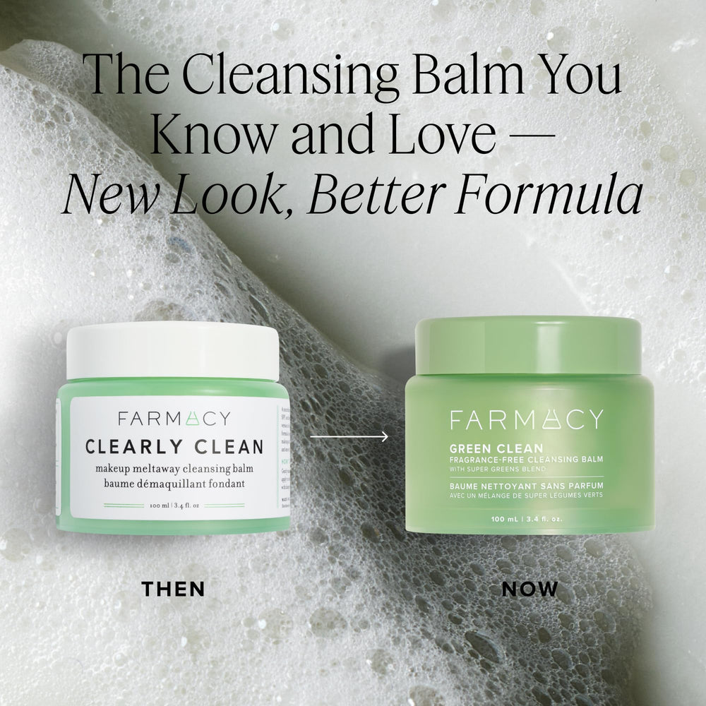 Close-up of Farmacy balm texture illustrating soft creaminess and nourishment