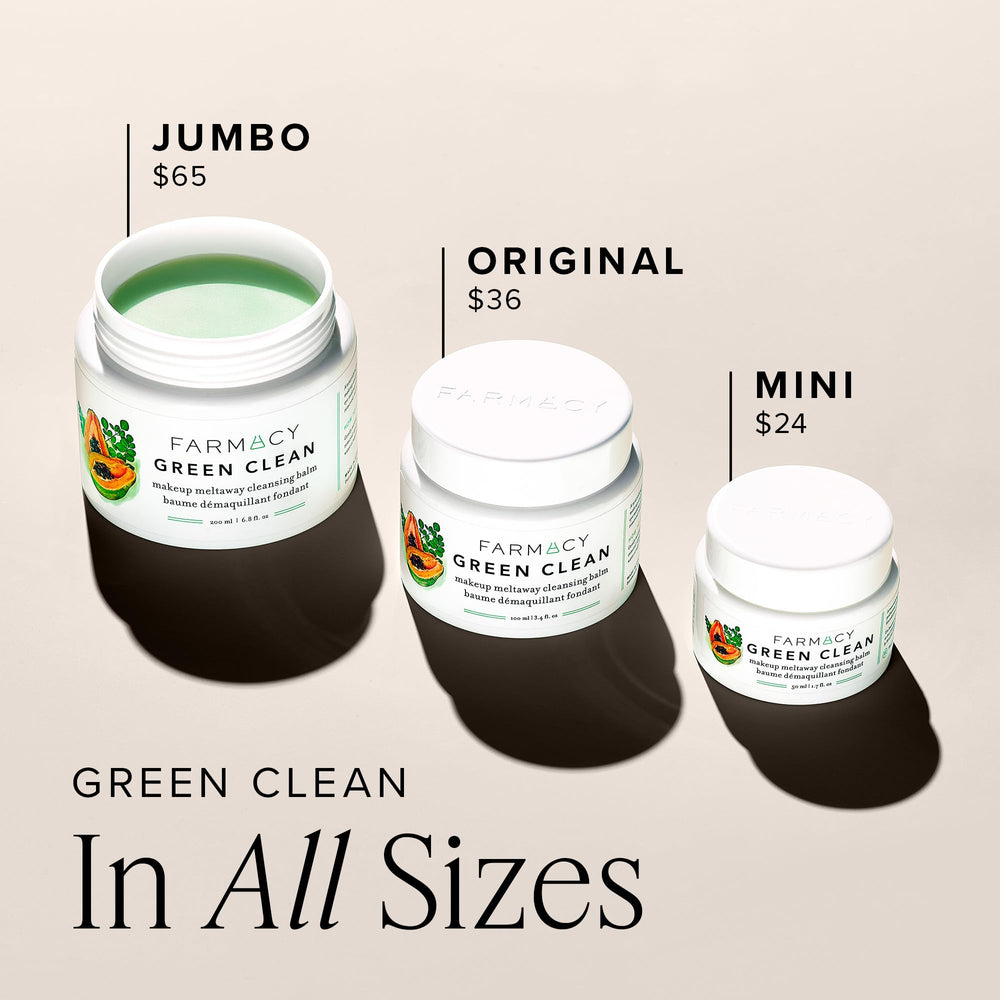 Farmacy Green Clean with papaya extract close-up emphasizing exfoliating, smoothing benefits