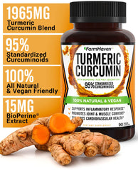 FarmHaven turmeric powder texture illustrating natural root source