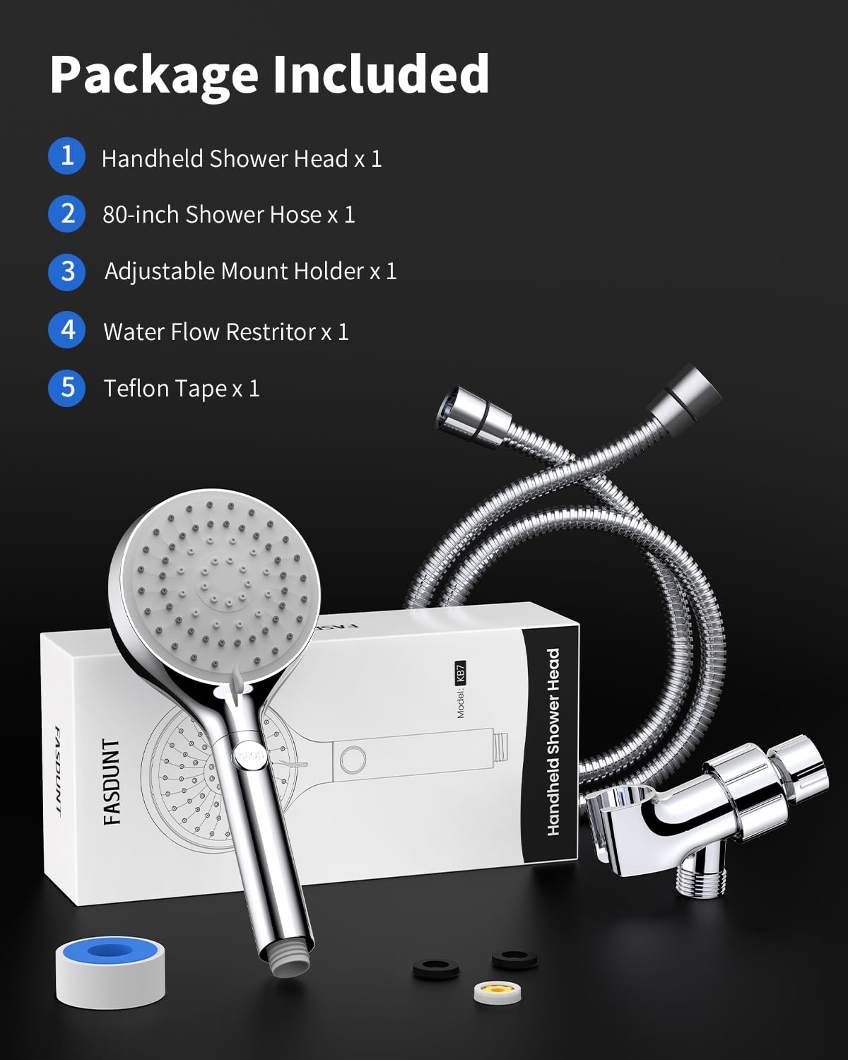 FASDUNT lifestyle bathroom setup showing upgraded shower convenience