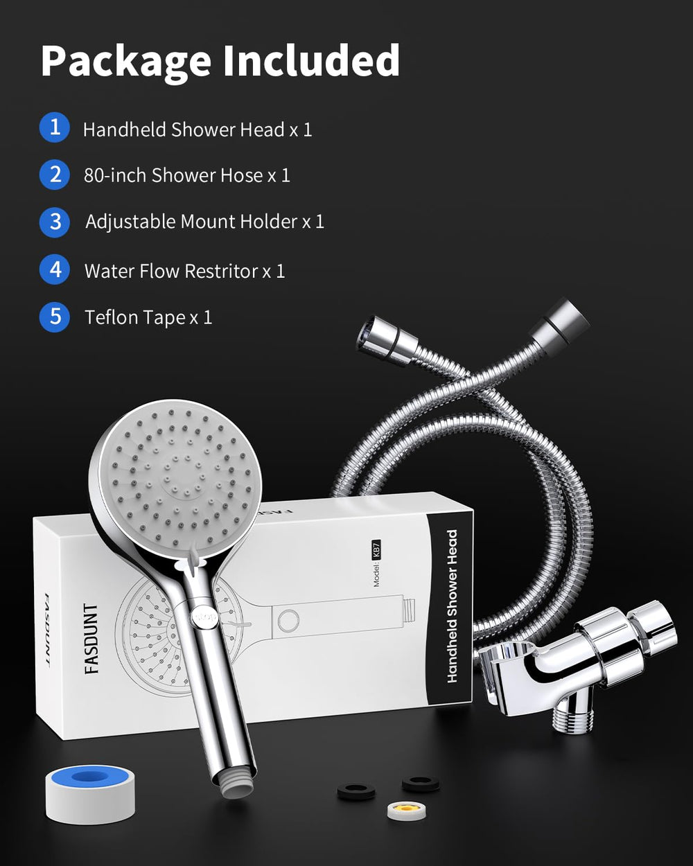 FASDUNT lifestyle bathroom setup showing upgraded shower convenience