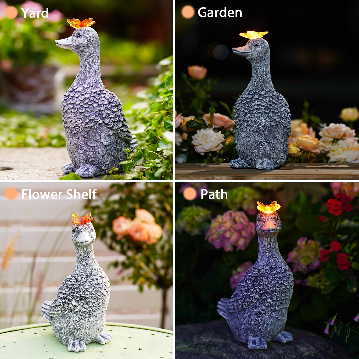 Fashionoda goose beside common objects to show scale and placement options