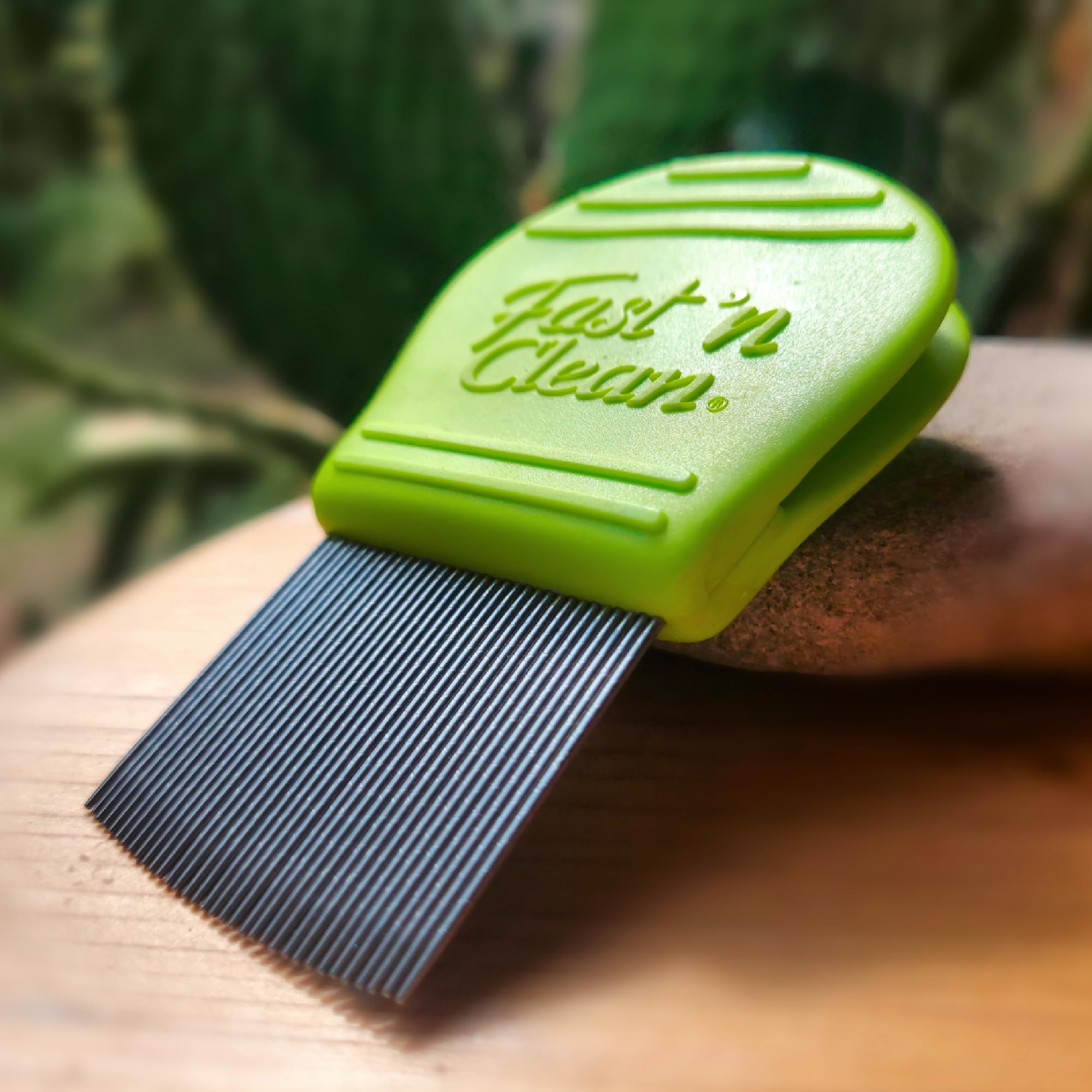 Fast 'n Clean removing pet fleas to illustrate dual-use convenience