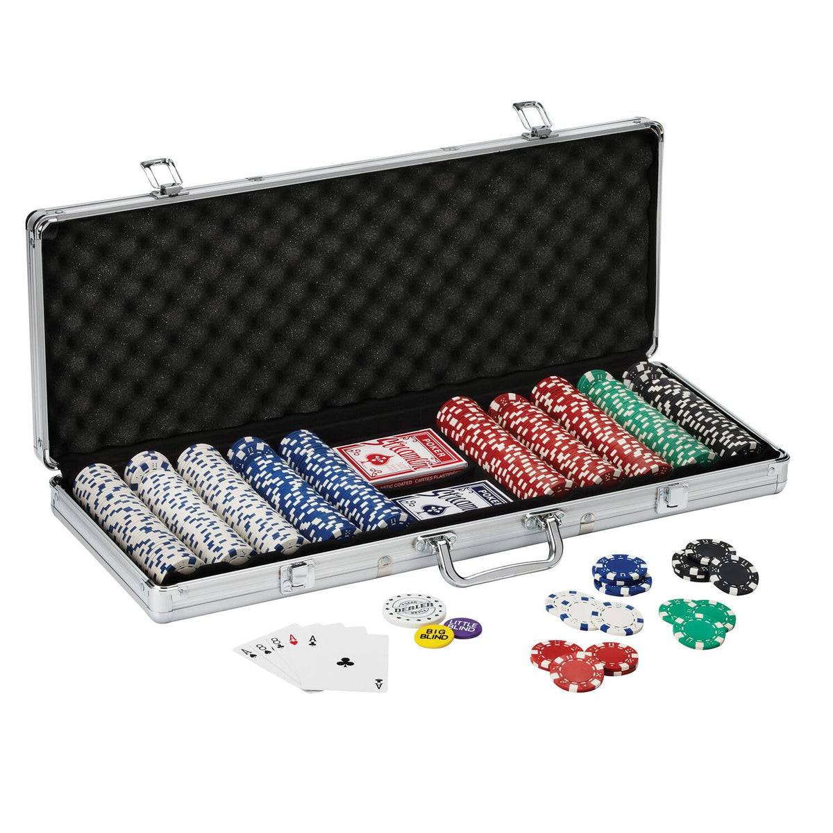 Fat Cat aluminum case front showing sturdy handle and secure latches for transport