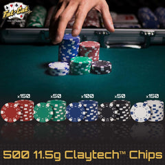 Fat Cat colored chip layout with five denominations for fast betting clarity