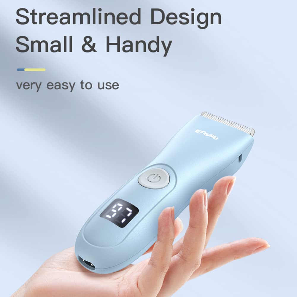 Favrison hand holding trimmer to show lightweight, ergonomic handling
