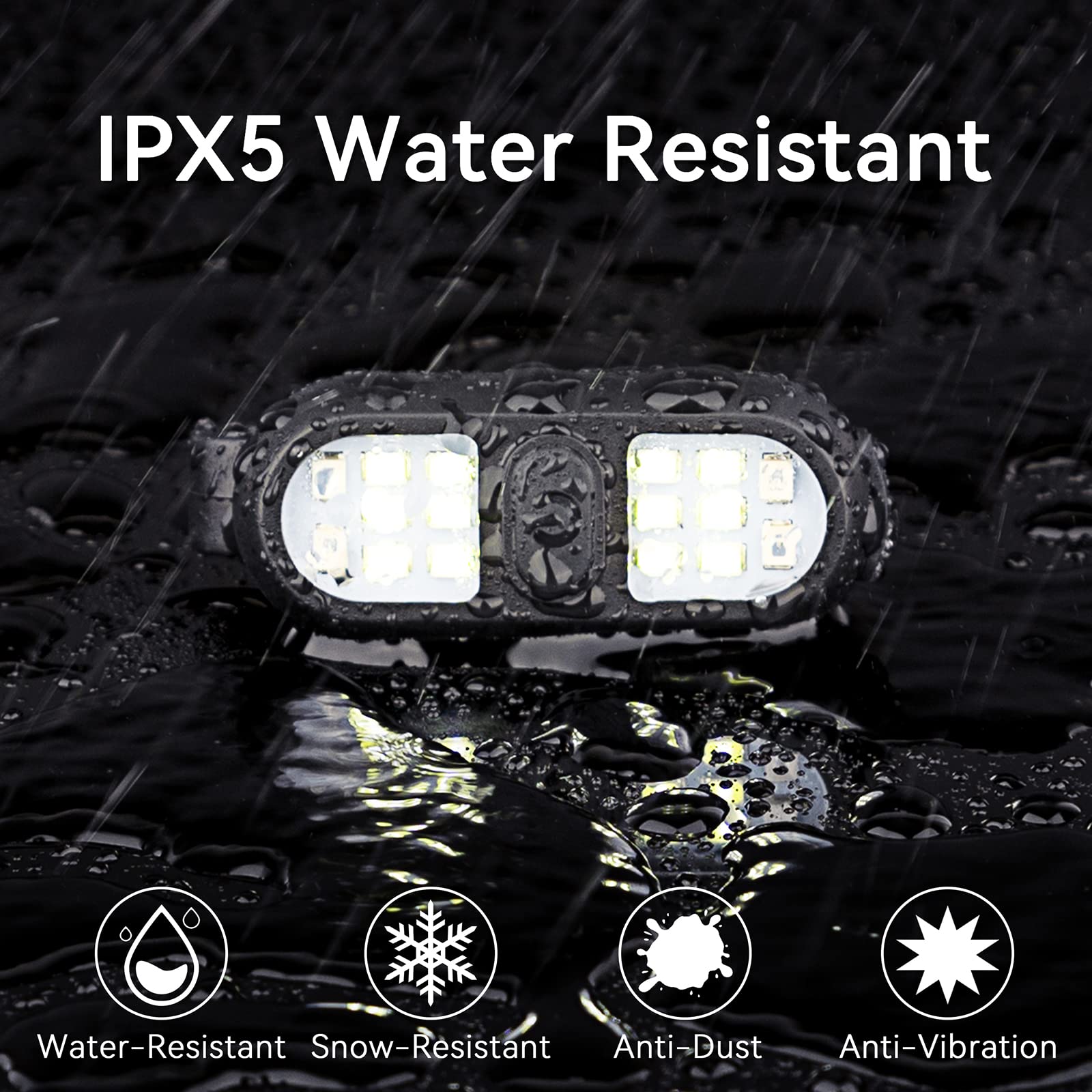 Faxins exposed to water spray demonstrating IPX6 rain protection