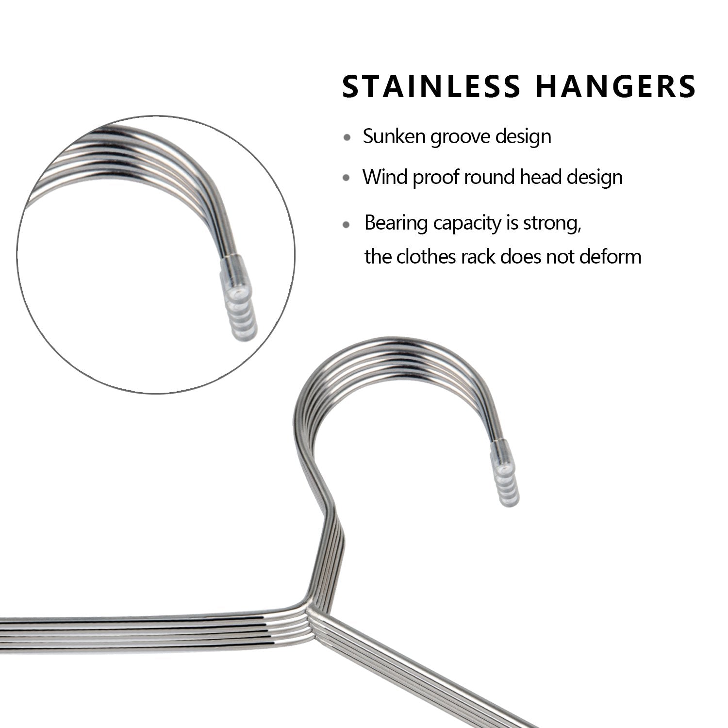 Fayleeko stacked hangers in a full closet illustrating doubled storage efficiency