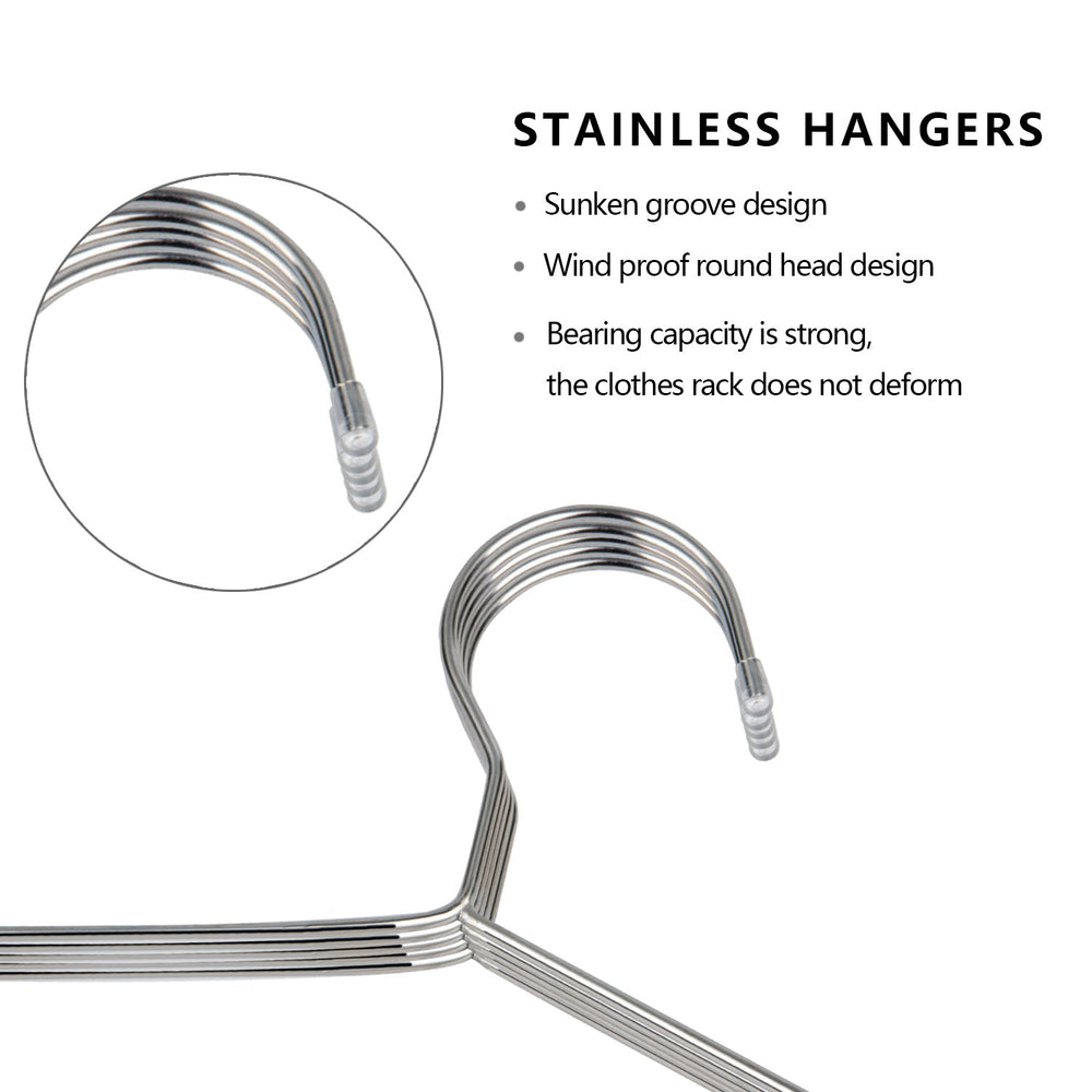 Fayleeko stacked hangers in a full closet illustrating doubled storage efficiency