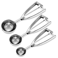 Fayomir front view showing all three scoops and packaging, demonstrates complete set