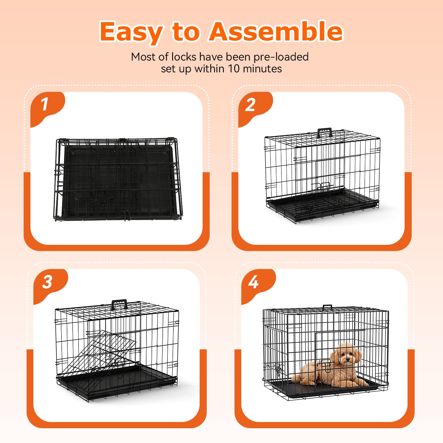 FDW crate interior with divider showing flexible space management