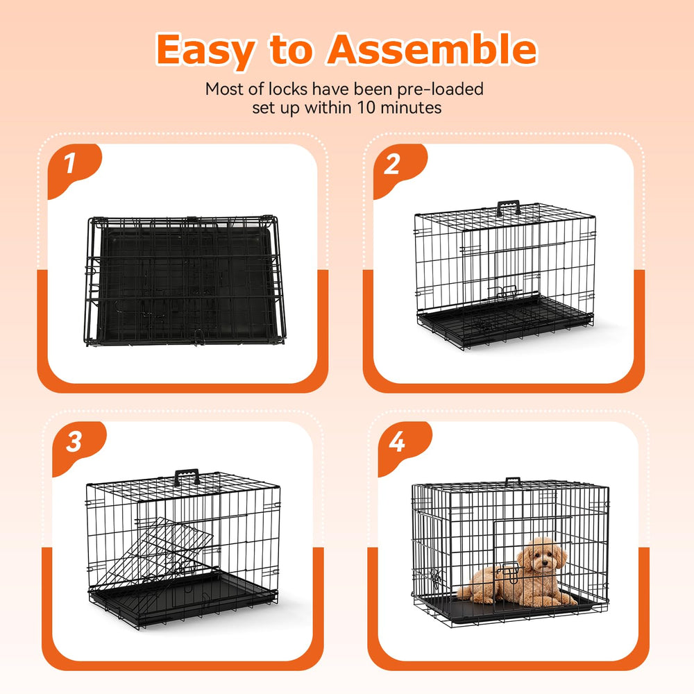 FDW crate interior with divider showing flexible space management