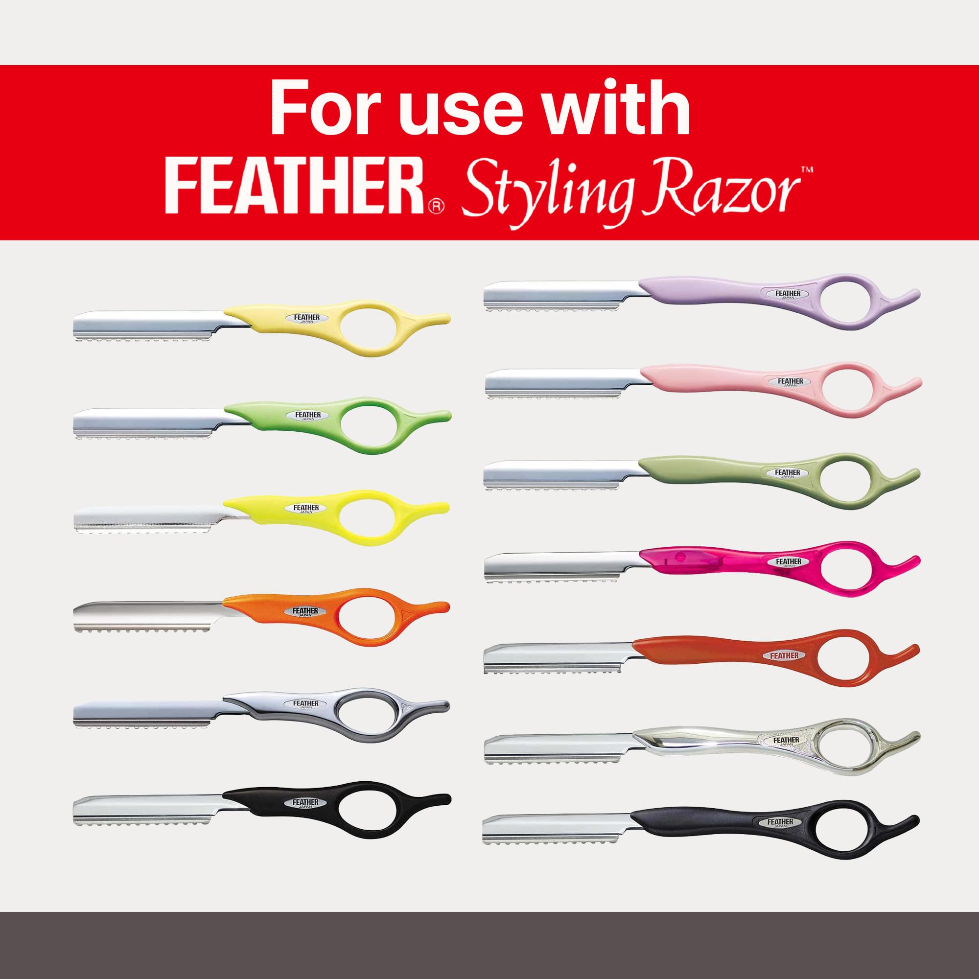 Feather blades beside ruler showing count and scale benefit