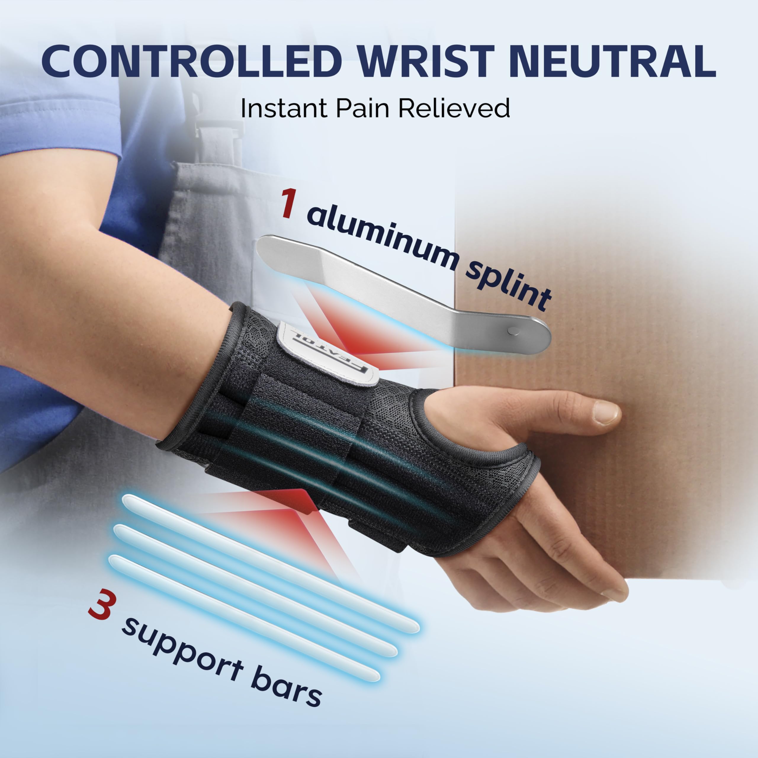 FEATOL left and right braces side by side showing ambidextrous pair set