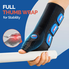 FEATOL close-up of thumb cuff demonstrating ergonomic support and comfort