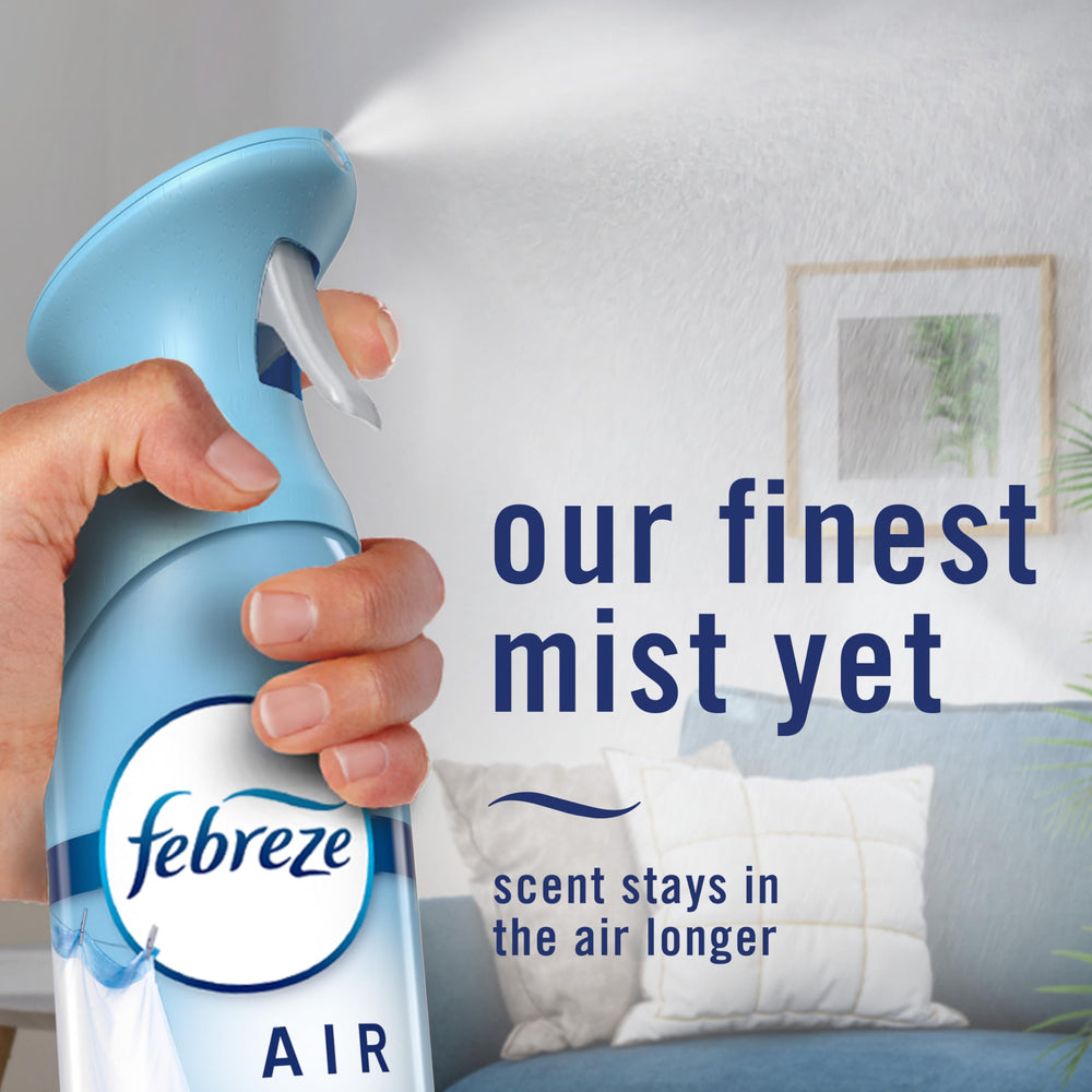 Febreze being sprayed in a kitchen offering quick odor neutralization