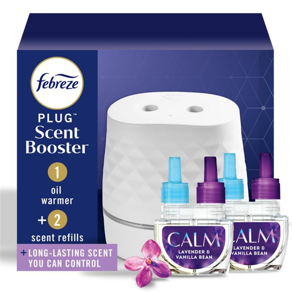 Febreze PLUG front view showing sleek diffuser design and neutral finish