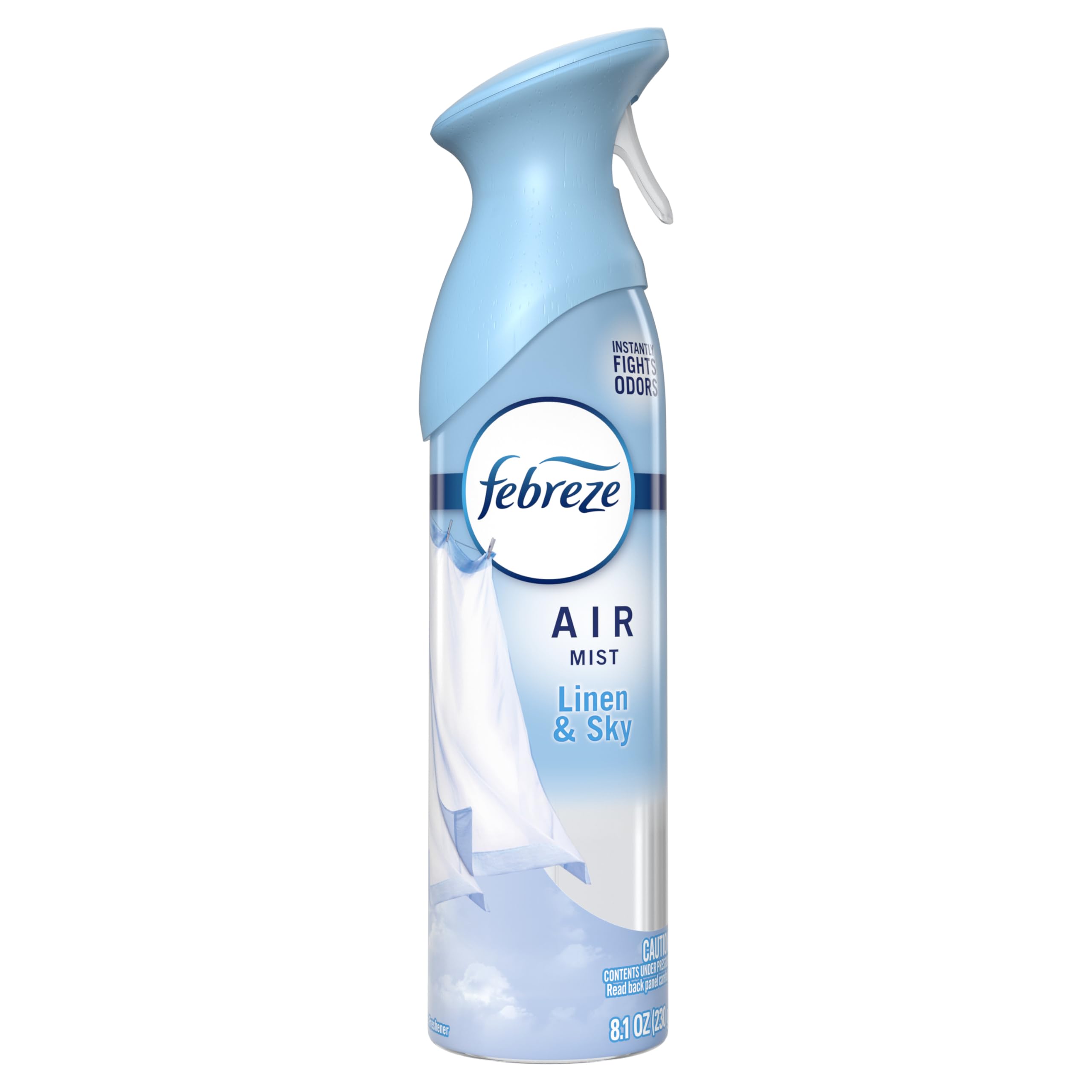 Close-up mist droplets from Febreze illustrating even scent distribution
