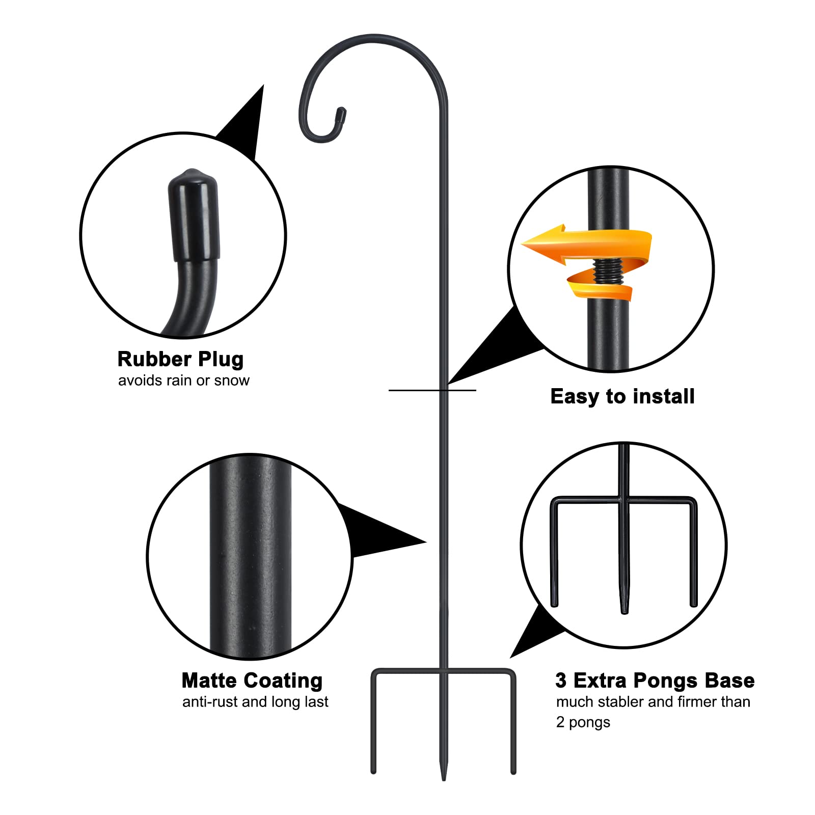 FEED GARDEN supporting a solar lantern to brighten pathways and patios