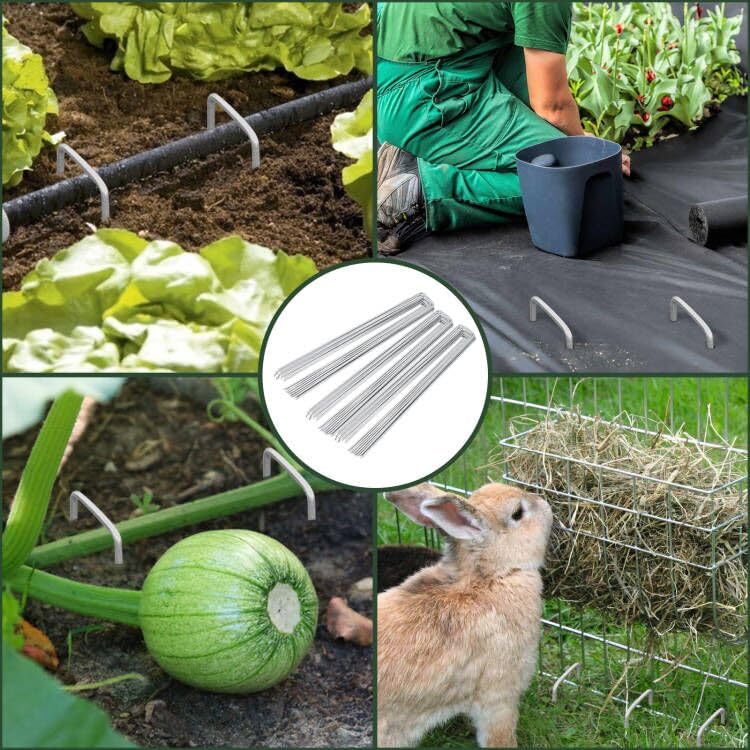 FEED GARDEN stakes fastening Christmas lights for tidy displays