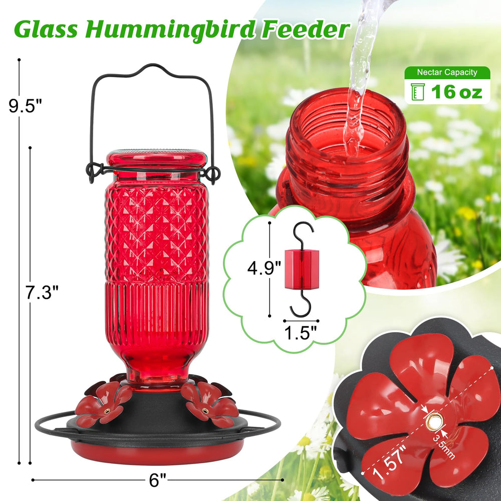 FEED GARDEN wide mouth glass close-up for easy refill and simple cleaning benefit