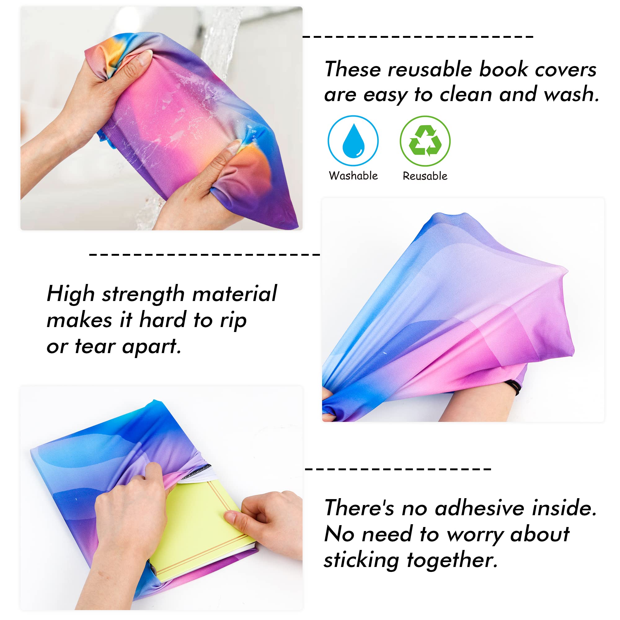 feela jumbo cover on 9x11 textbook showing accurate size fit