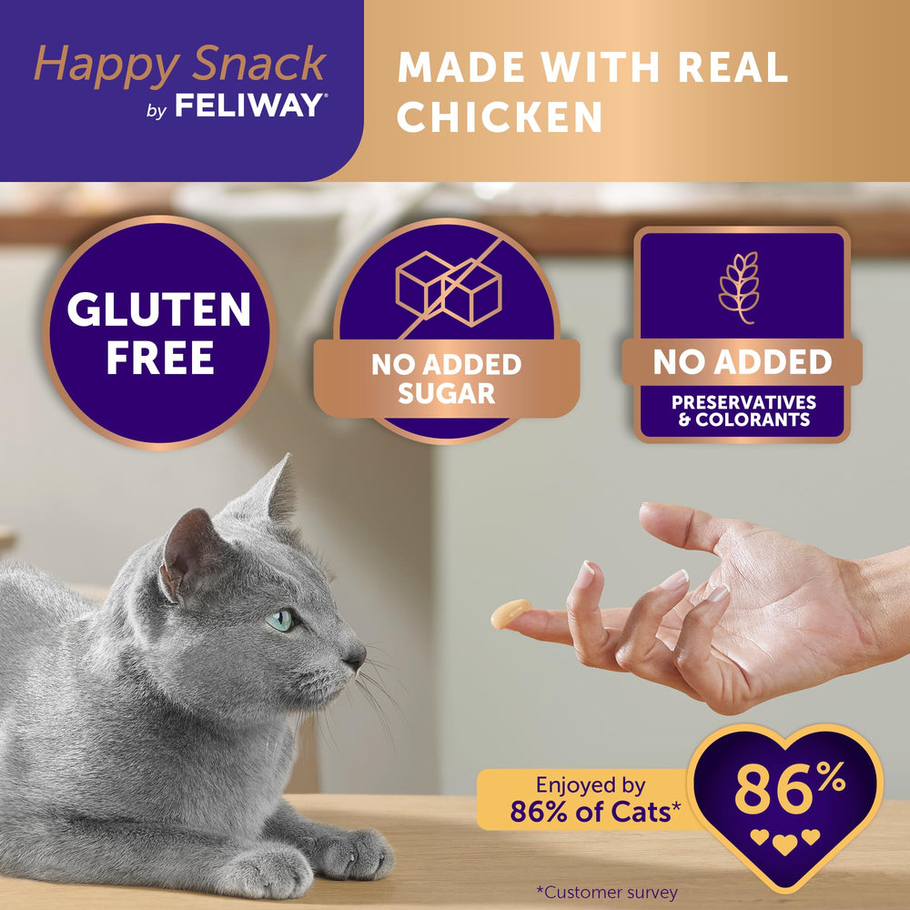 FELIWAY purée texture close-up highlighting real chicken and creamy consistency