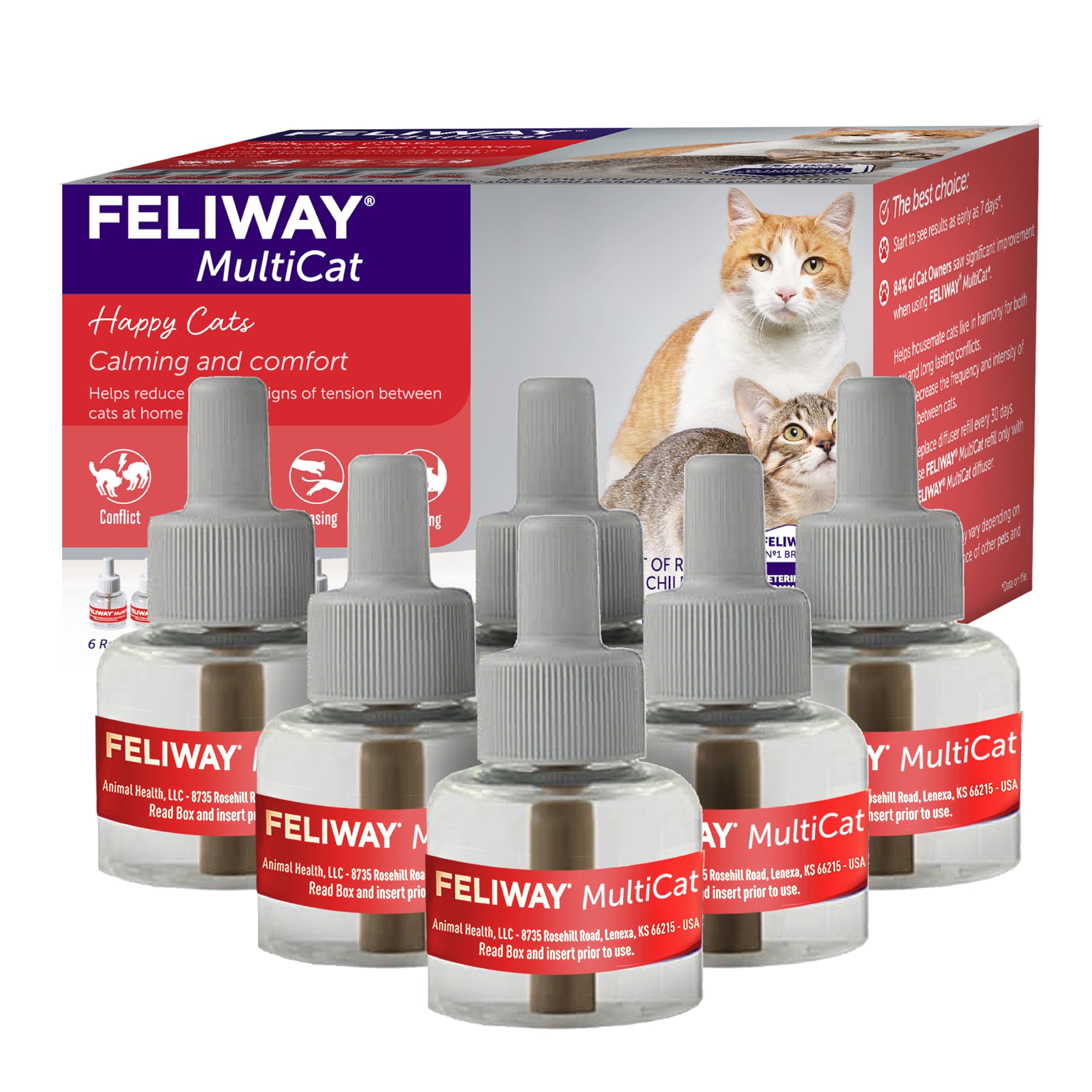 FELIWAY MultiCat front packaging showing calming solution and brand