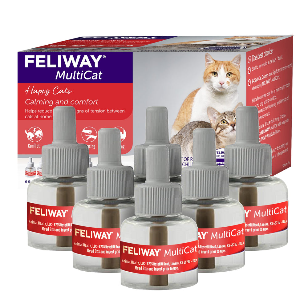 FELIWAY MultiCat front packaging showing calming solution and brand