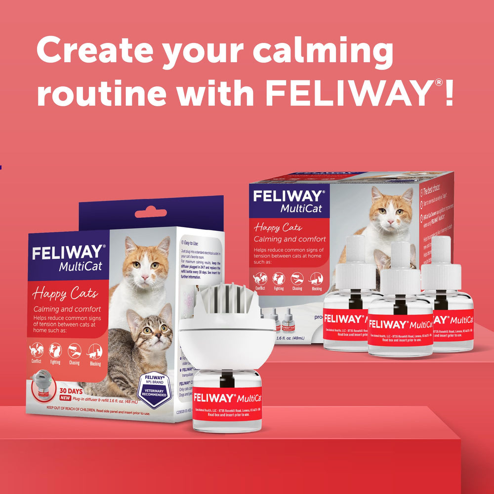 FELIWAY MultiCat refill with measurement marks for coverage info