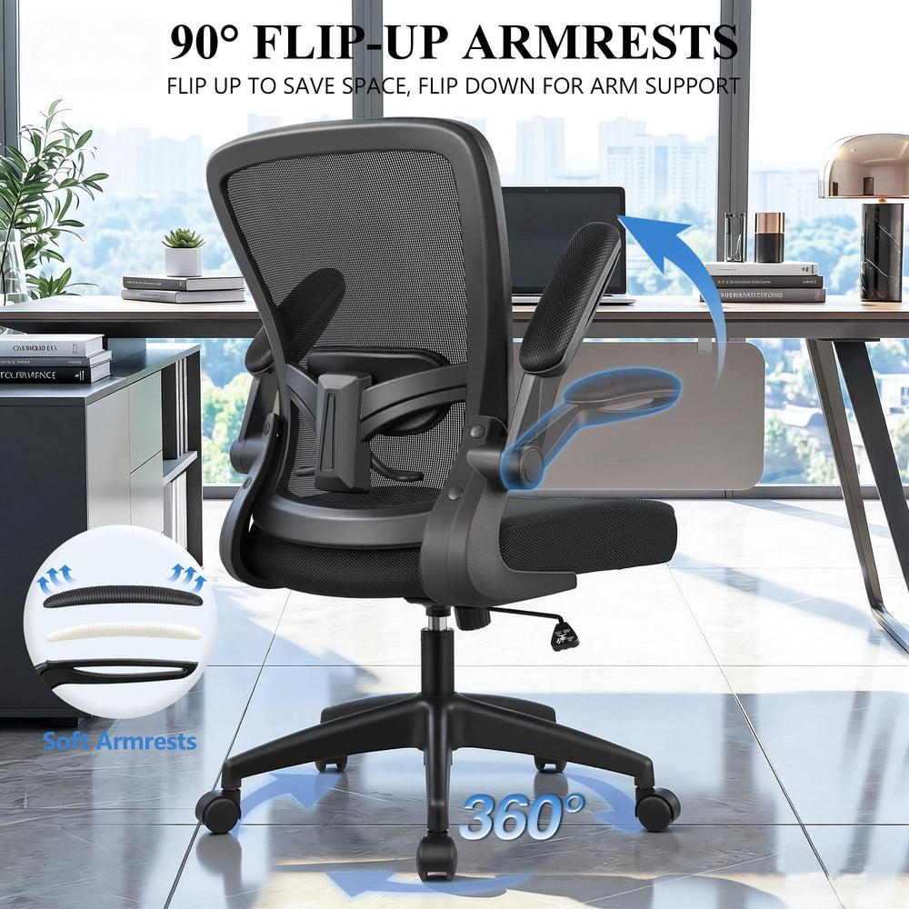 FelixKing chair beside a desk showing scale and workstation fit