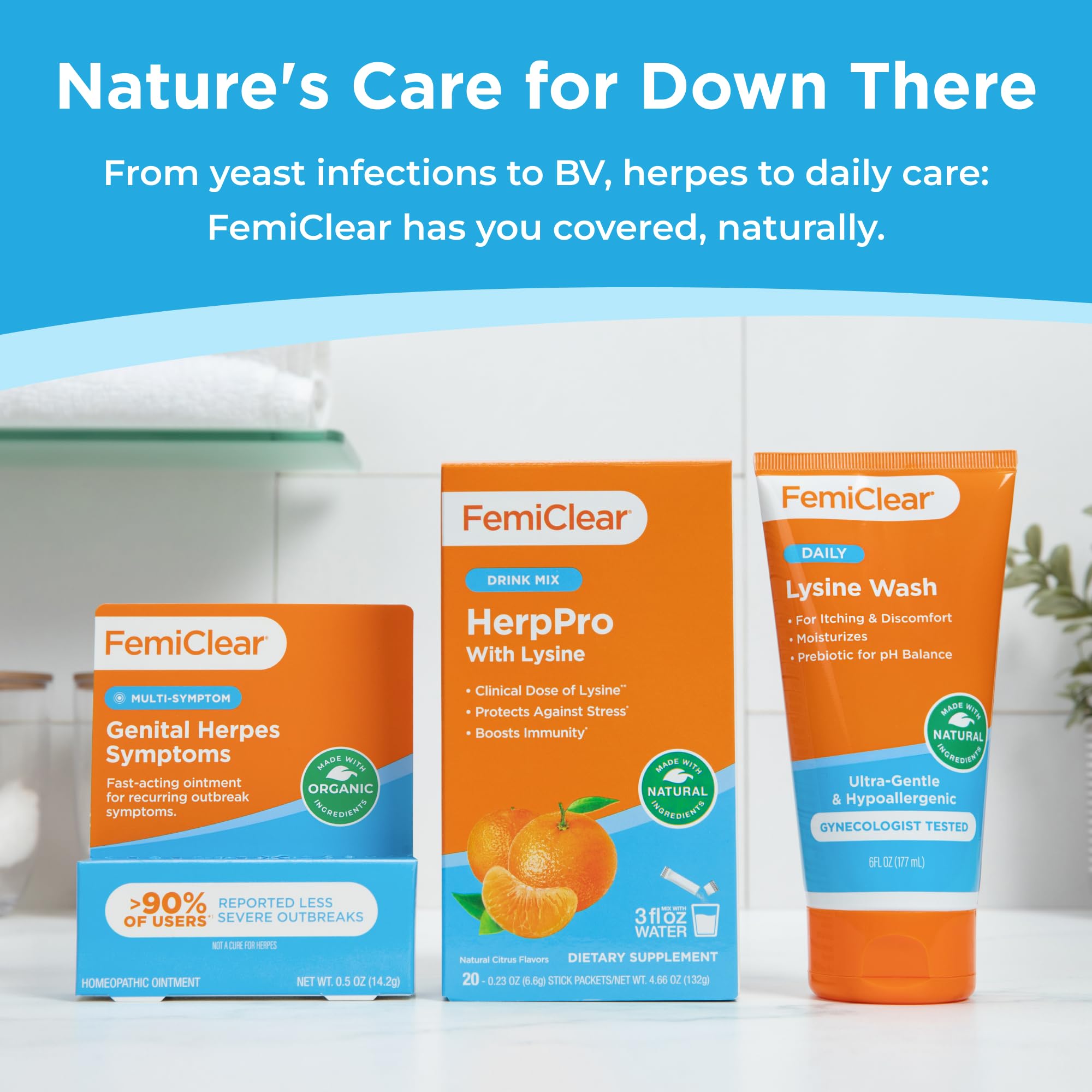 FemiClear tube inside a travel bag for on-the-go symptom management