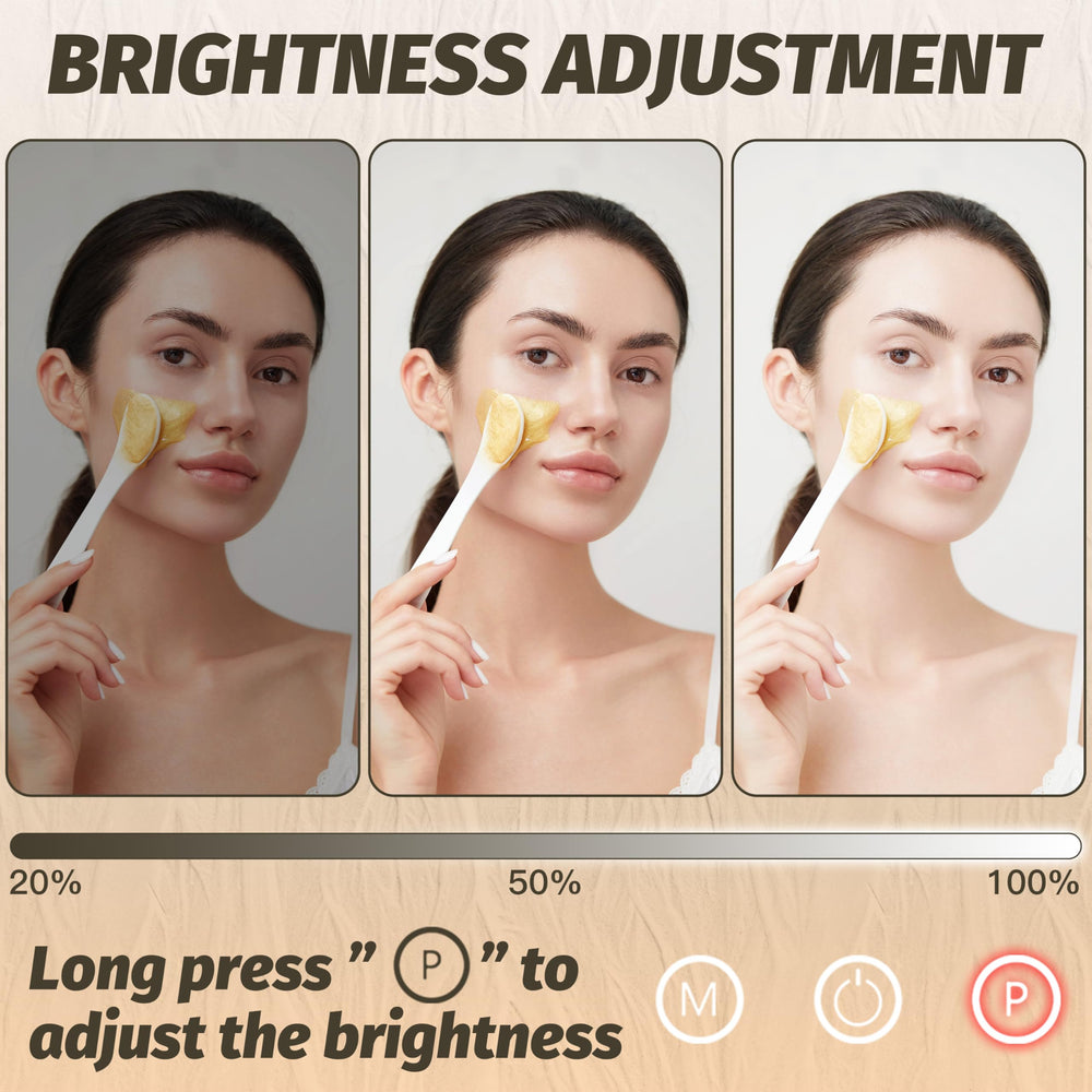 FENNIO touch control close-up showing fingertip adjusting brightness for convenience