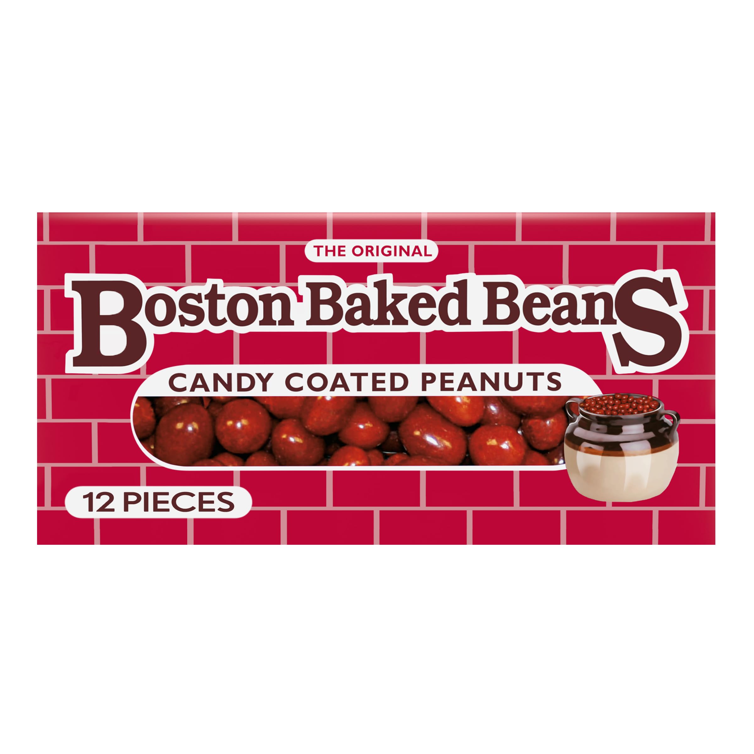 Ferrara Boston Baked Beans candy shell close-up showing glossy texture and crisp bite