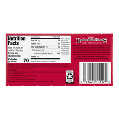 Ferrara Boston Baked Beans open box with candy-coated peanuts visible for quick serving convenience