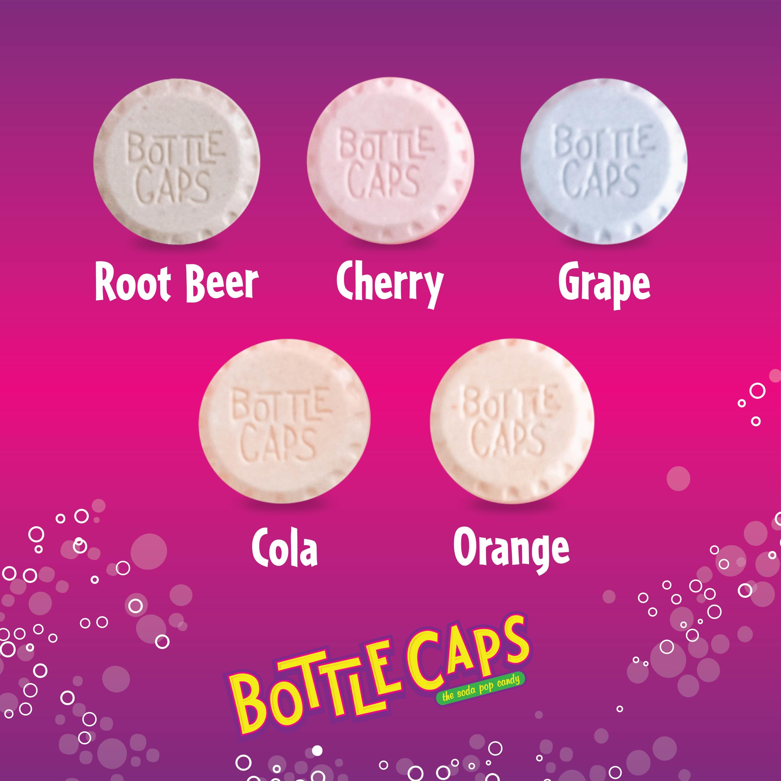 Ferrara bottle caps in hand illustrating easy on-the-go snacking
