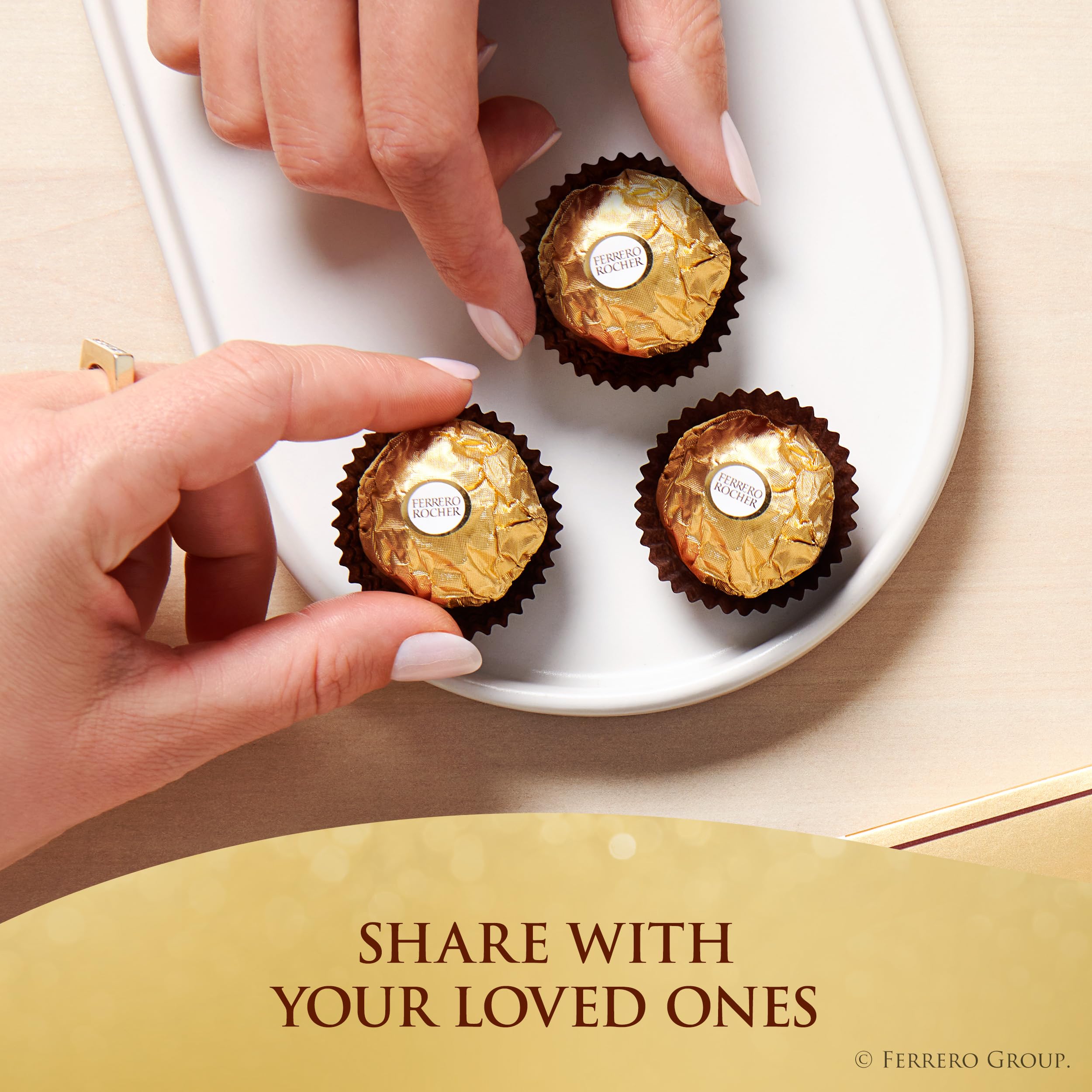 Ferrero Rocher styled in an Easter basket suggesting seasonal gifting and celebration