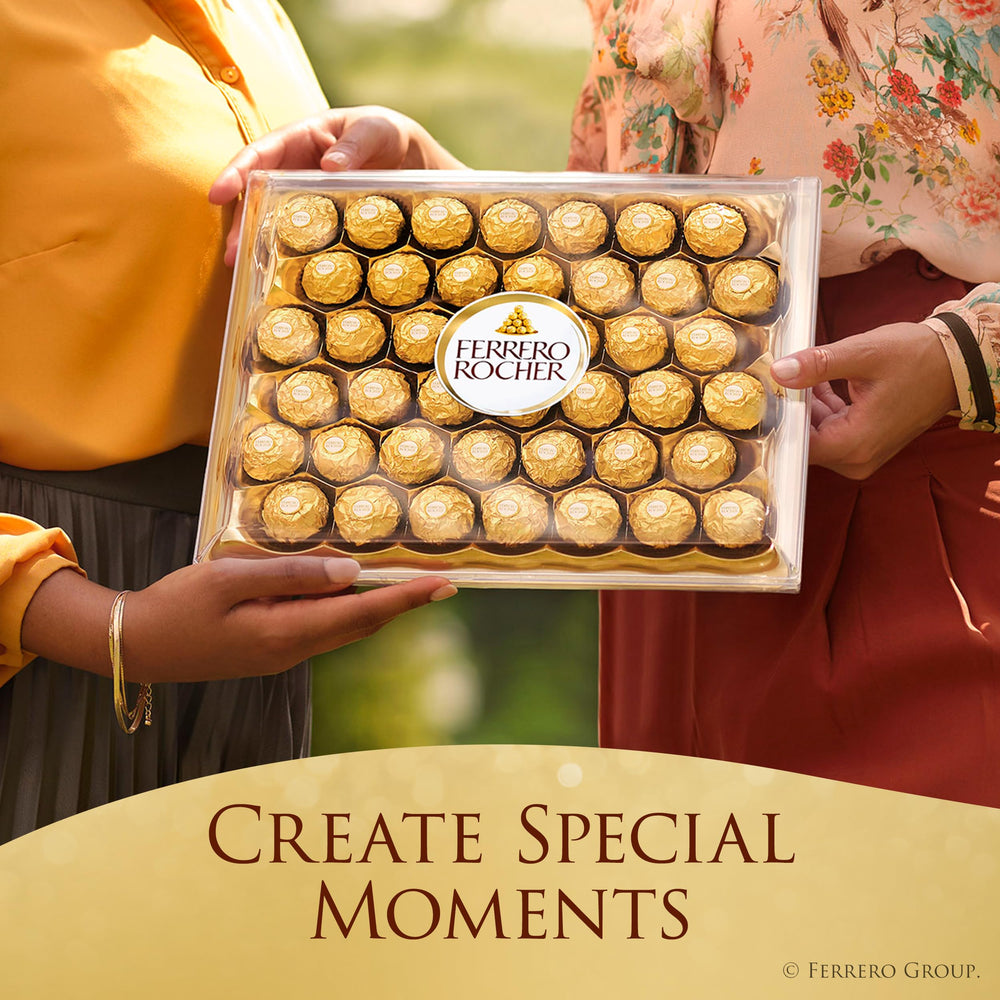 Ferrero Rocher golden wrapper detail displaying premium presentation and gift appeal