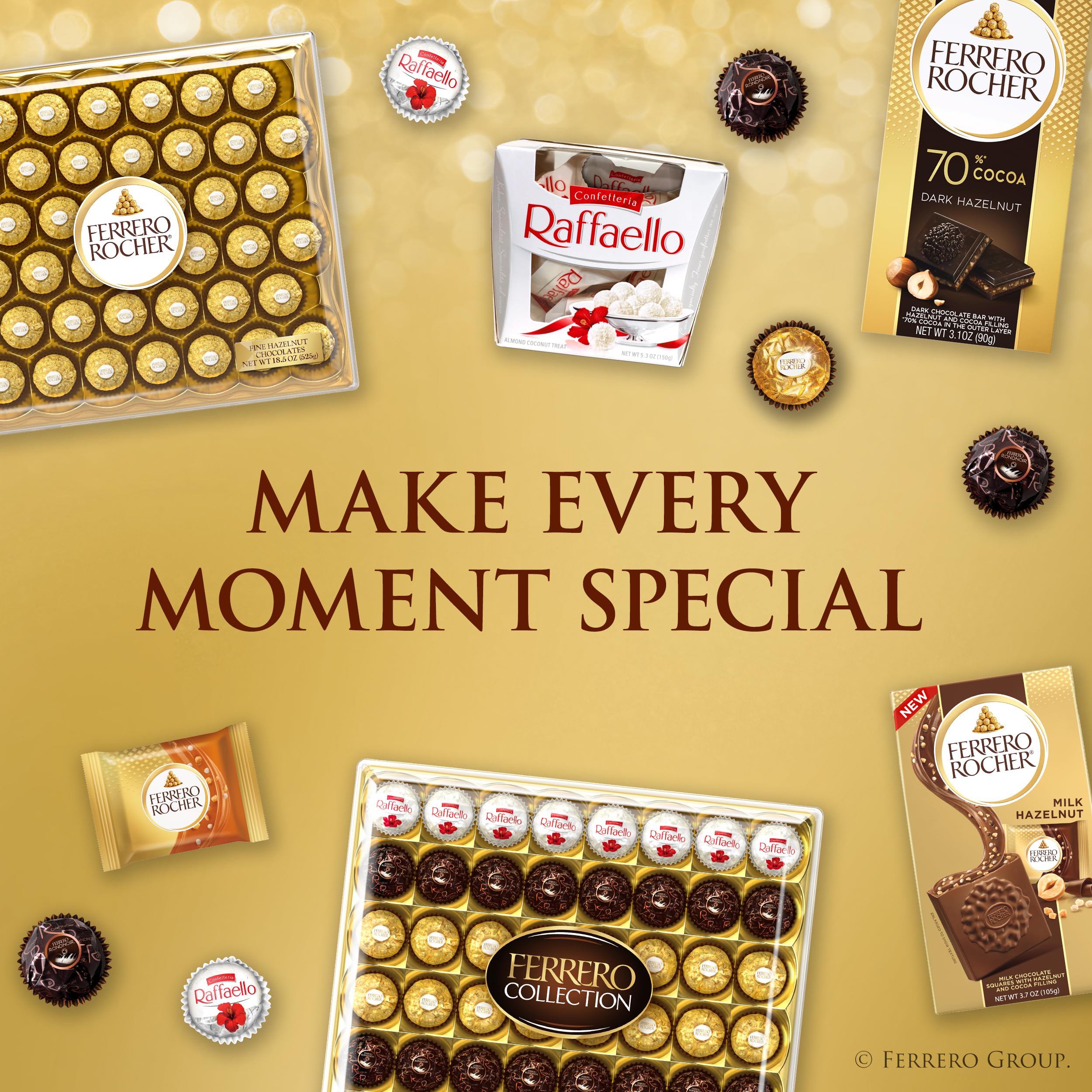 Ferrero Rocher on serving platter ready for entertaining with elegant presentation
