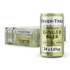 Fever-Tree ginger beer front packaging showcasing premium mixer and benefits
