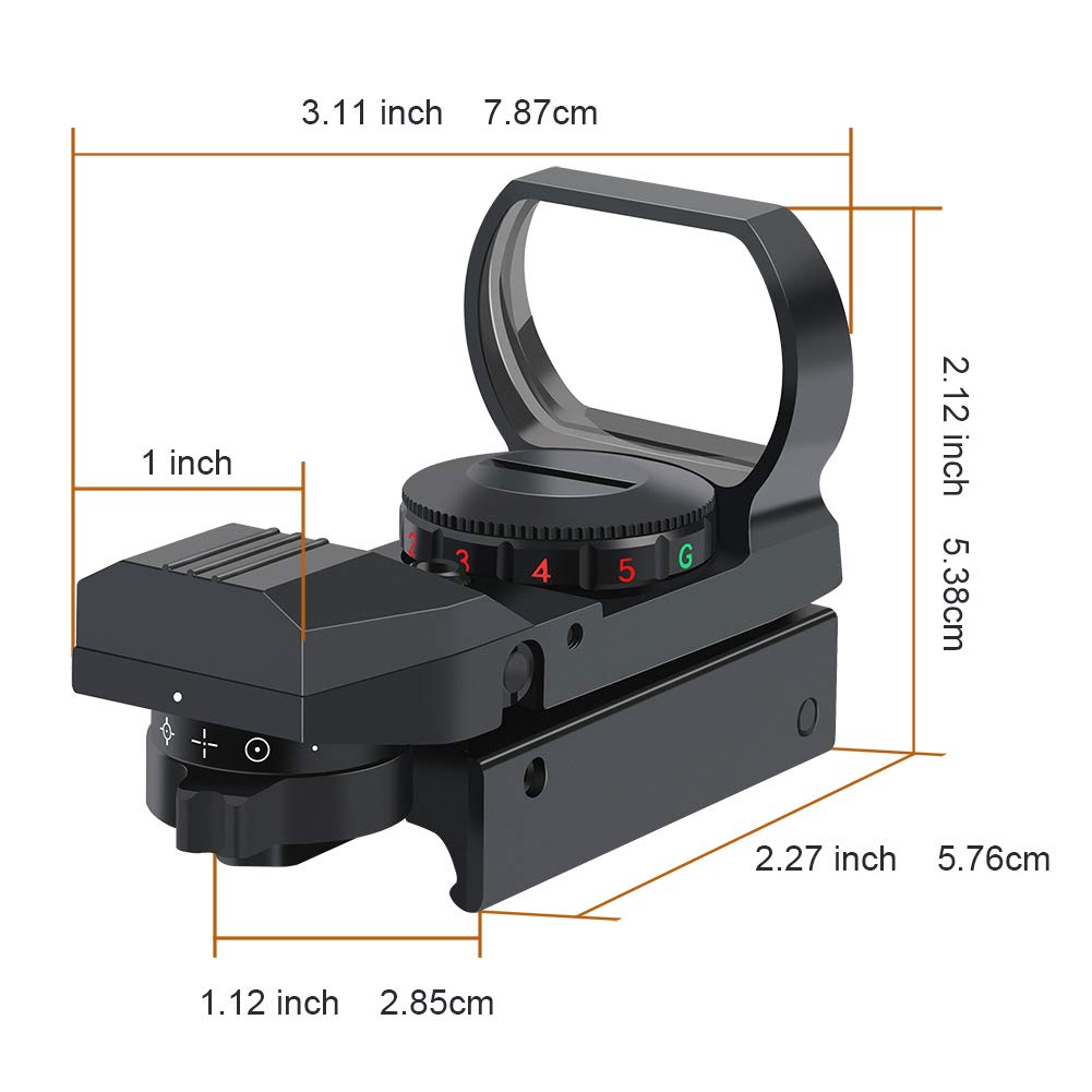 Feyachi reflex sight mounted on rifle in use for quick target acquisition