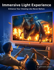FFJ sensor clip attached to top of TV capturing on-screen colors