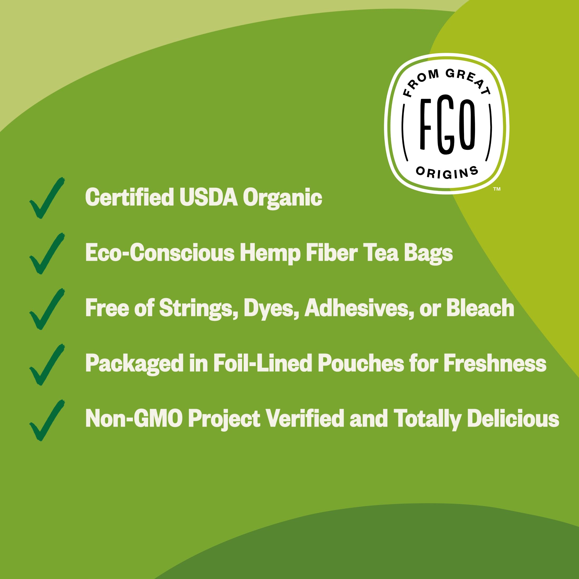 FGO label close-up displaying USDA Organic and Non-GMO Project seals