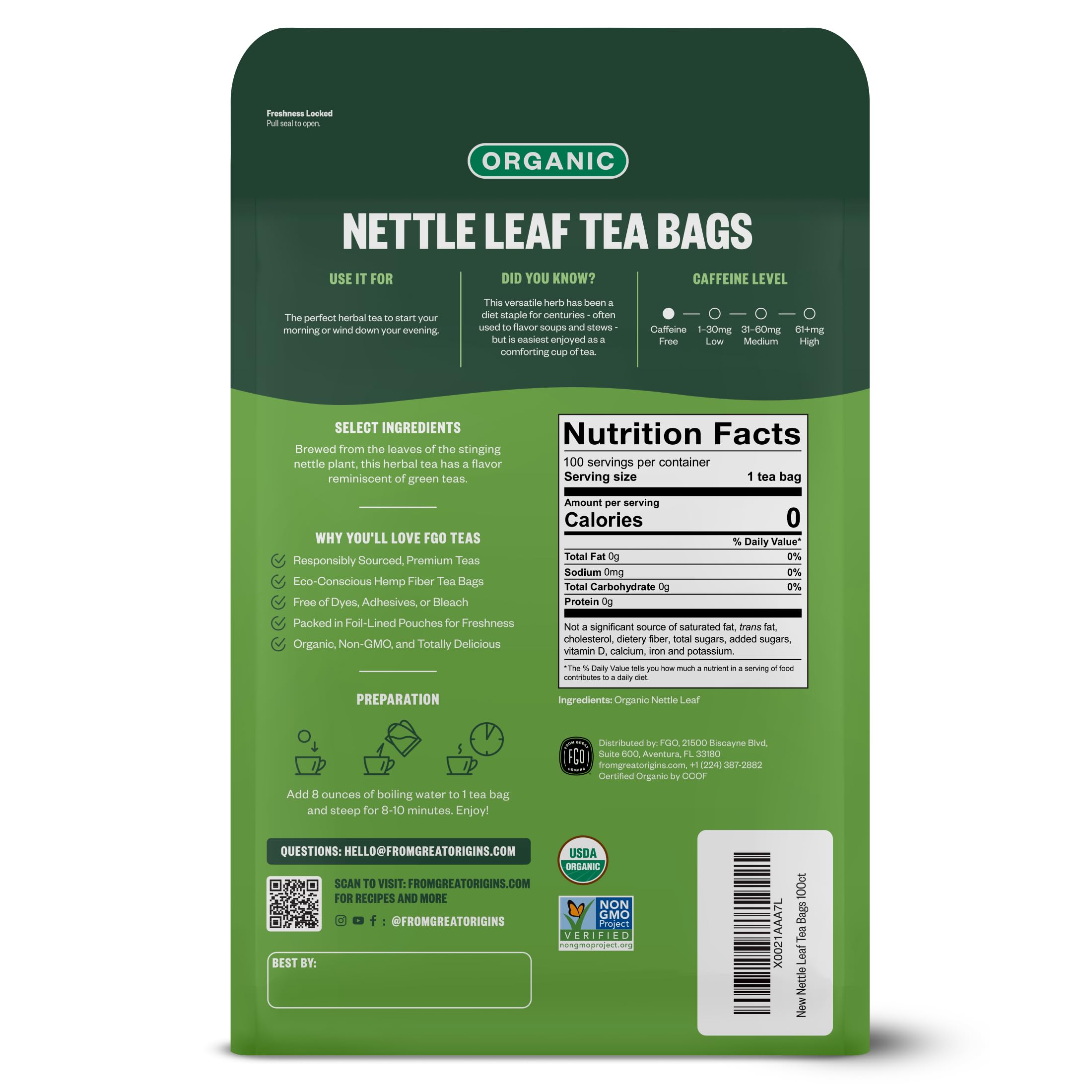 FGO close-up of Abacá hemp tea bag material highlighting eco-conscious construction