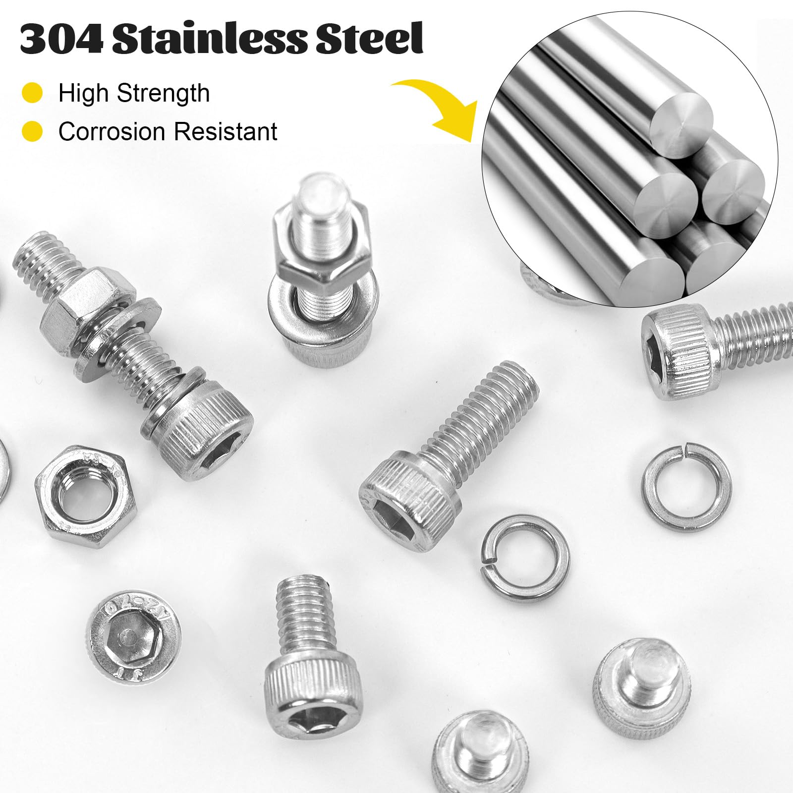 Fgruh bolts paired with nuts and washers to simplify complete fastening tasks