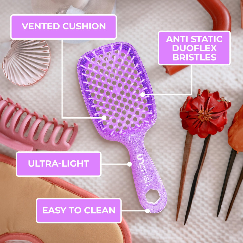 FHI Heat UNbrush used with blow-dryer to speed drying and style efficiently