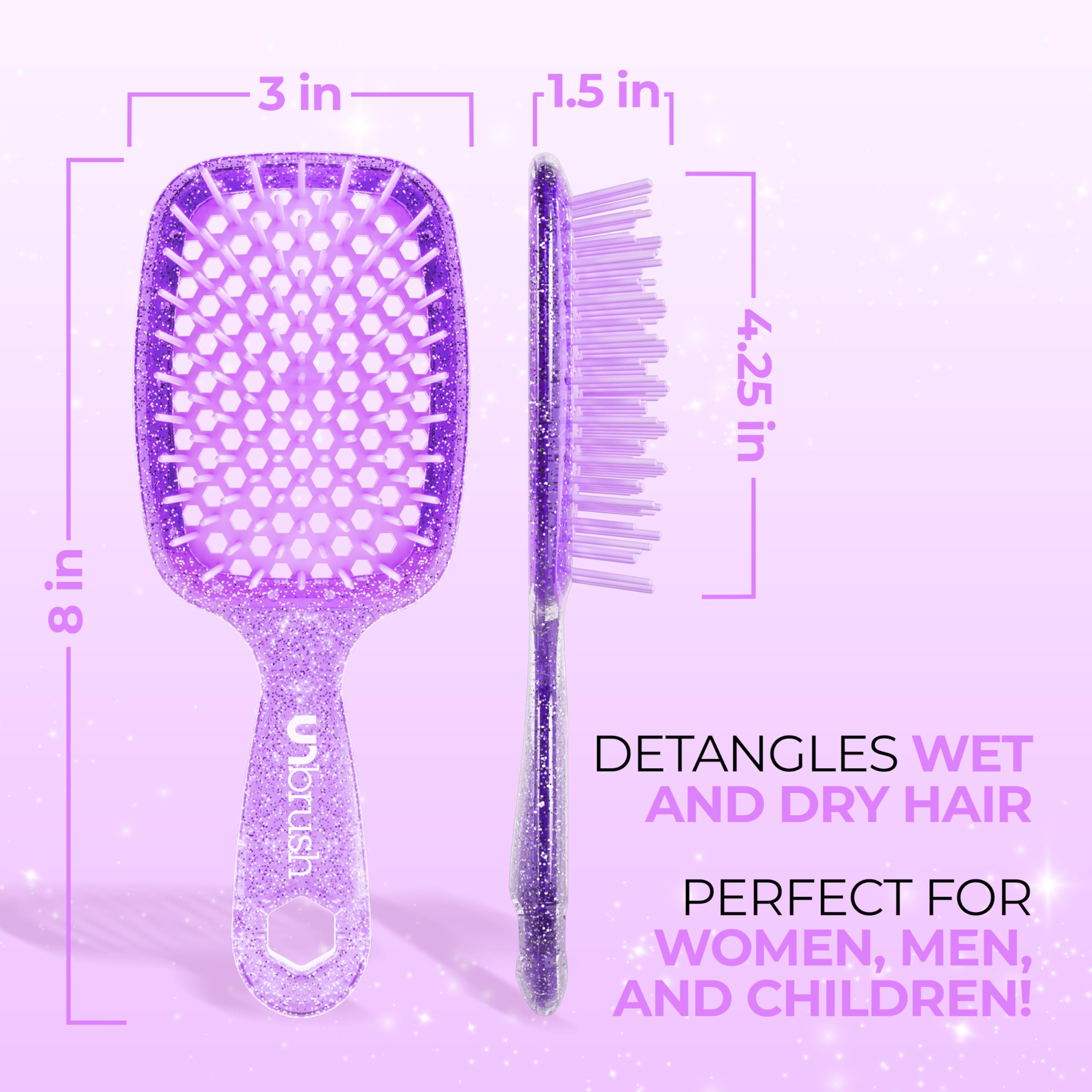 FHI Heat UNbrush detangling wet hair smoothly to reduce pulling